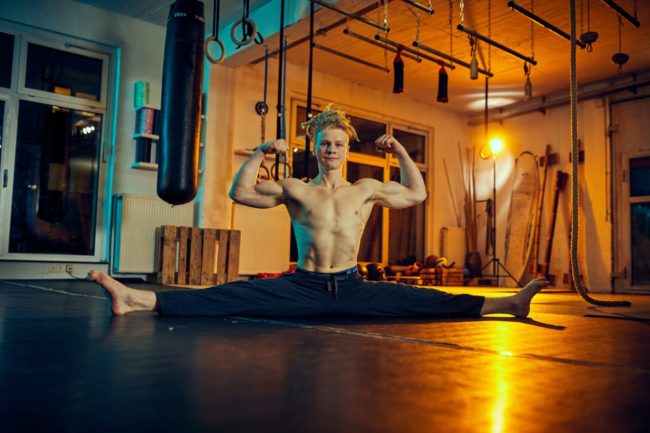 Coach Felix im Spagat